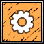 ⚙ icon