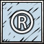 Ⓡ icon