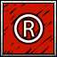 Ⓡ! icon