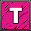 T icon