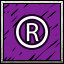 Ⓡ! icon