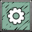 ⚙ icon