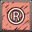 Ⓡ icon