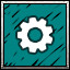 ⚙ icon