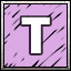 T icon