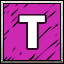 T icon