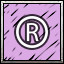 Ⓡ icon