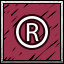 Ⓡ! icon