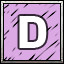 D icon