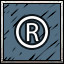 Ⓡ! icon