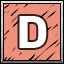 D icon