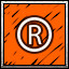 Ⓡ! icon