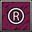 Ⓡ! icon