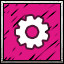 ⚙ icon