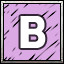 B icon