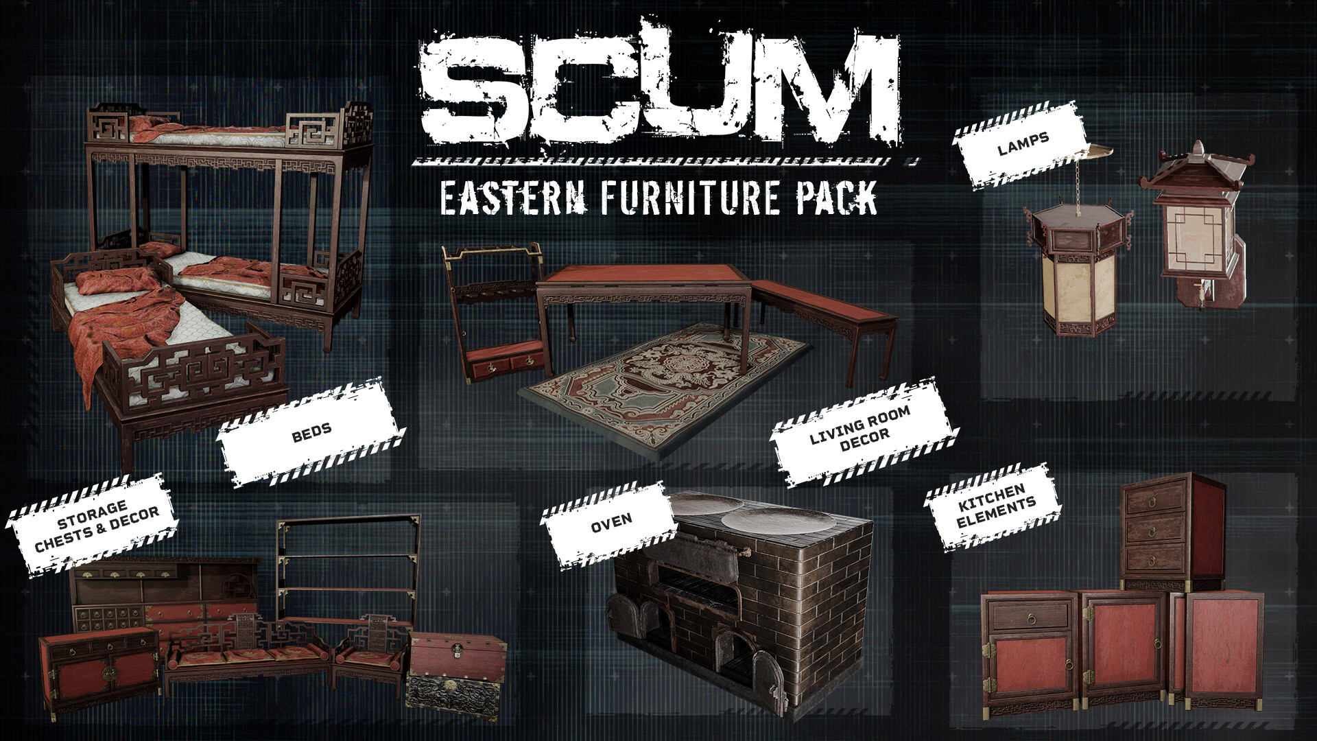 SCUM Eastern Furniture Pack Screenshot 1