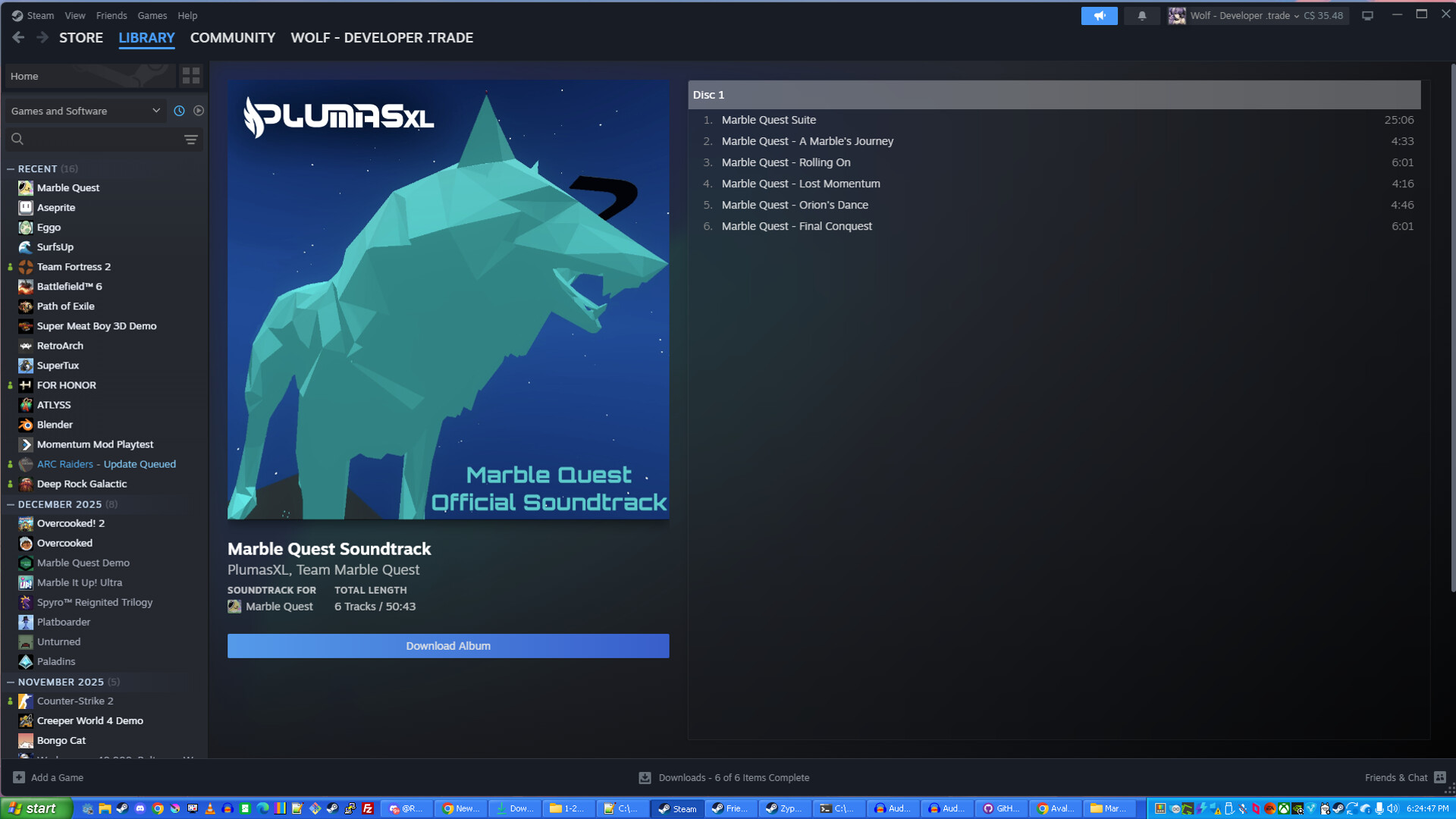 Marble Quest Soundtrack Screenshot 0