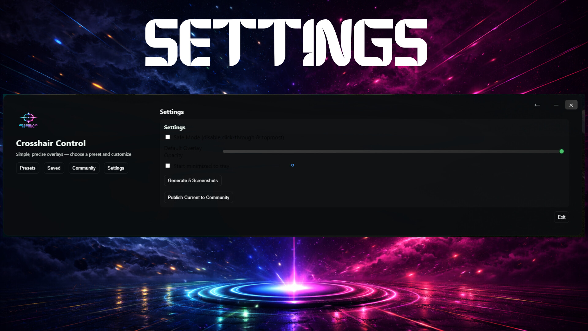 Crosshair Control Screenshot 4