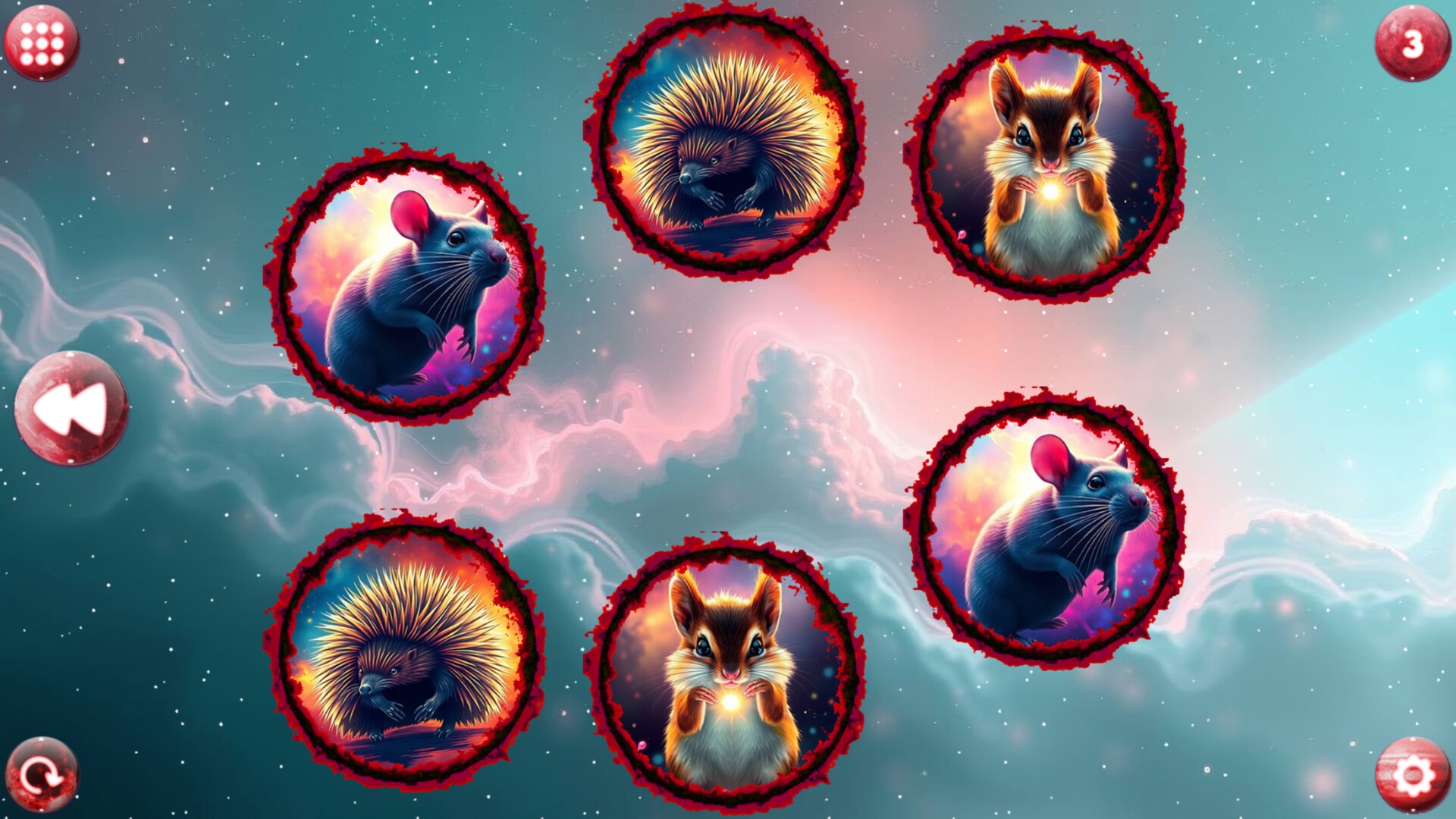 Space Memory: Rodents Screenshot 1