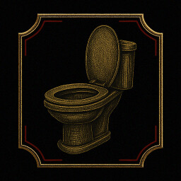 No worries when going to the toilet icon