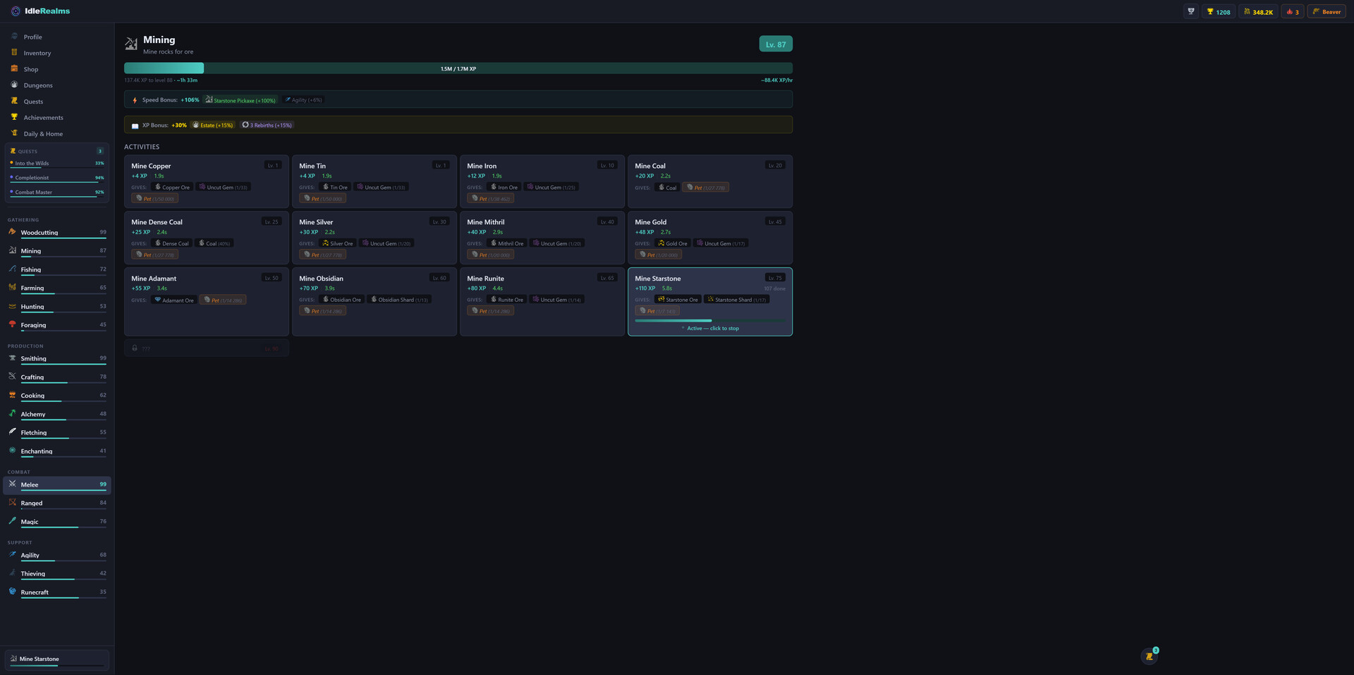 Idle Realms: The Eternal Spire Screenshot 3