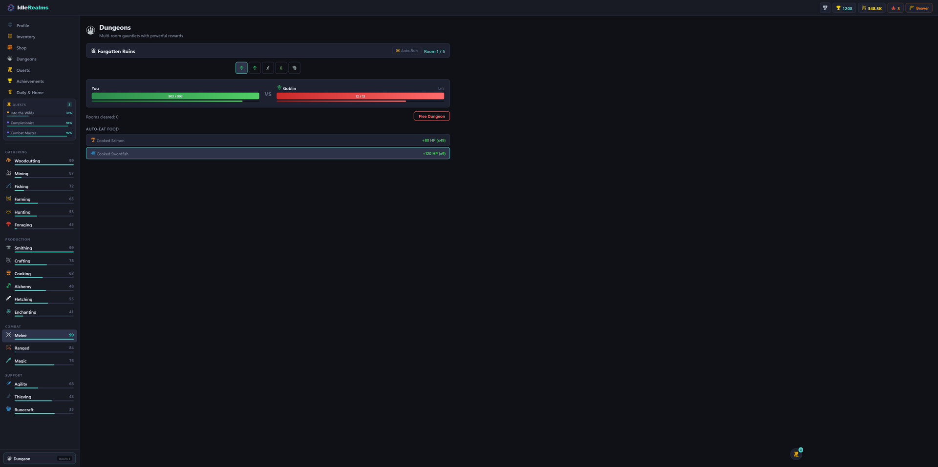 Idle Realms: The Eternal Spire Screenshot 1