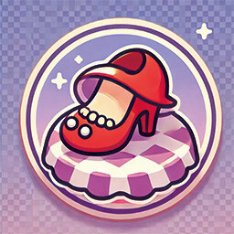 Foot artist under the table icon