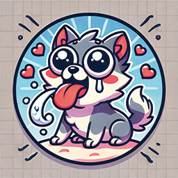 Lick the wolf icon