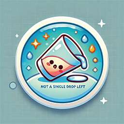 Not a single drop is left. icon