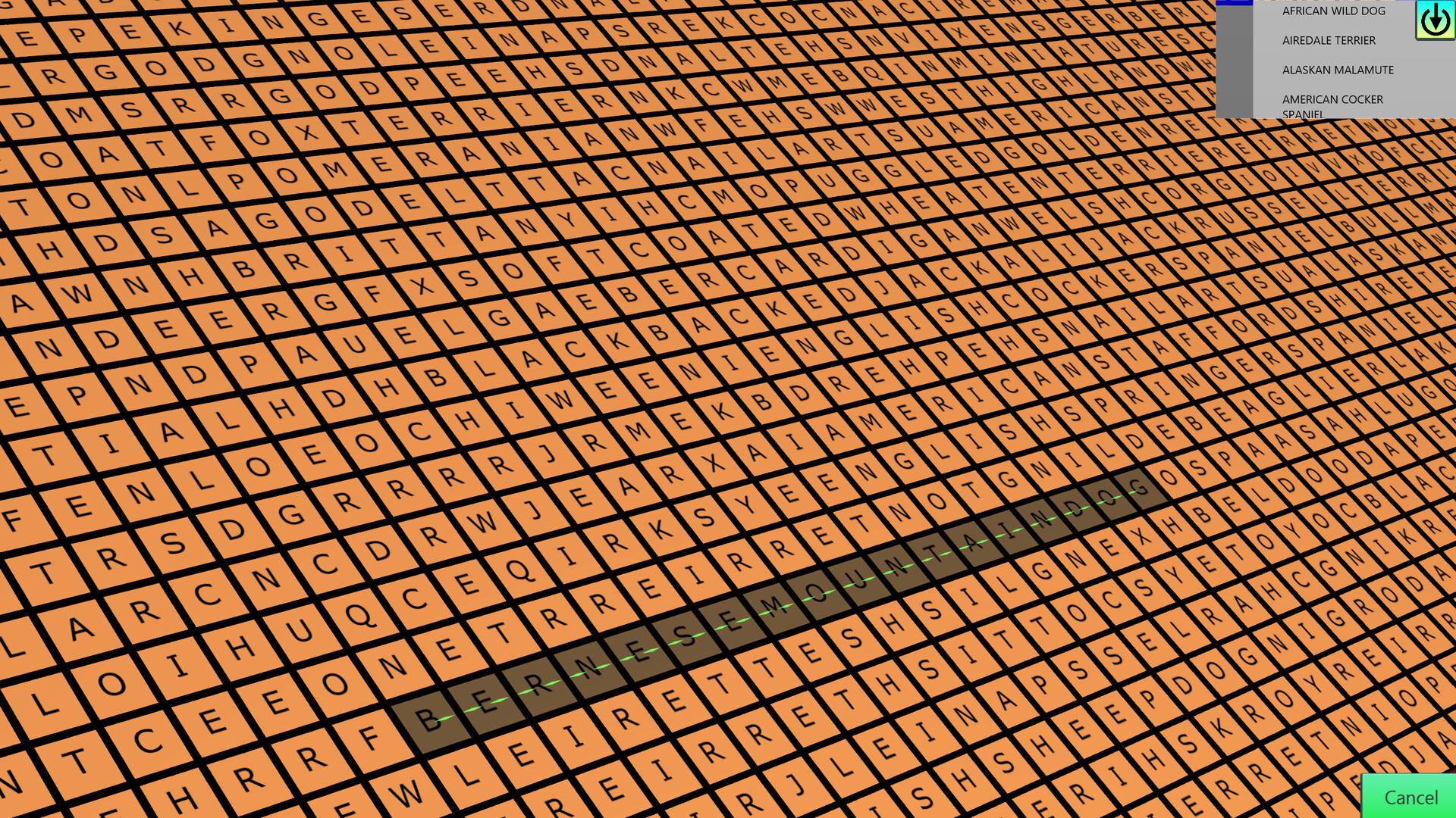 Wordsearch Attack Screenshot 6