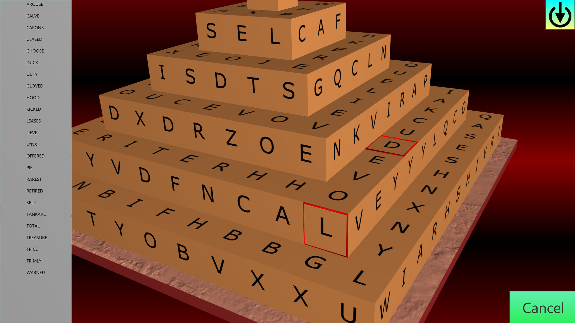 Wordsearch Attack Screenshot 4