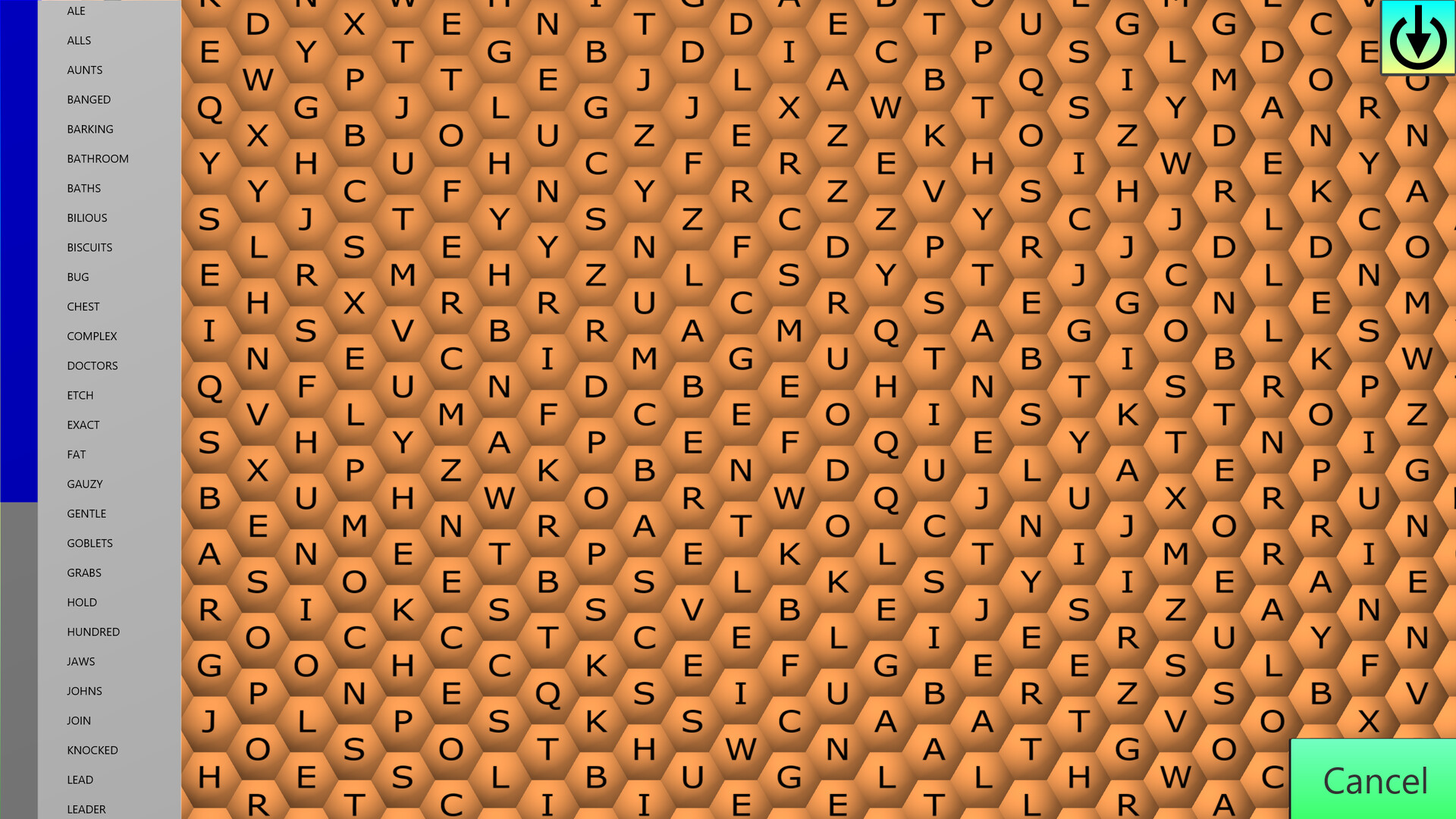 Wordsearch Attack Screenshot 7