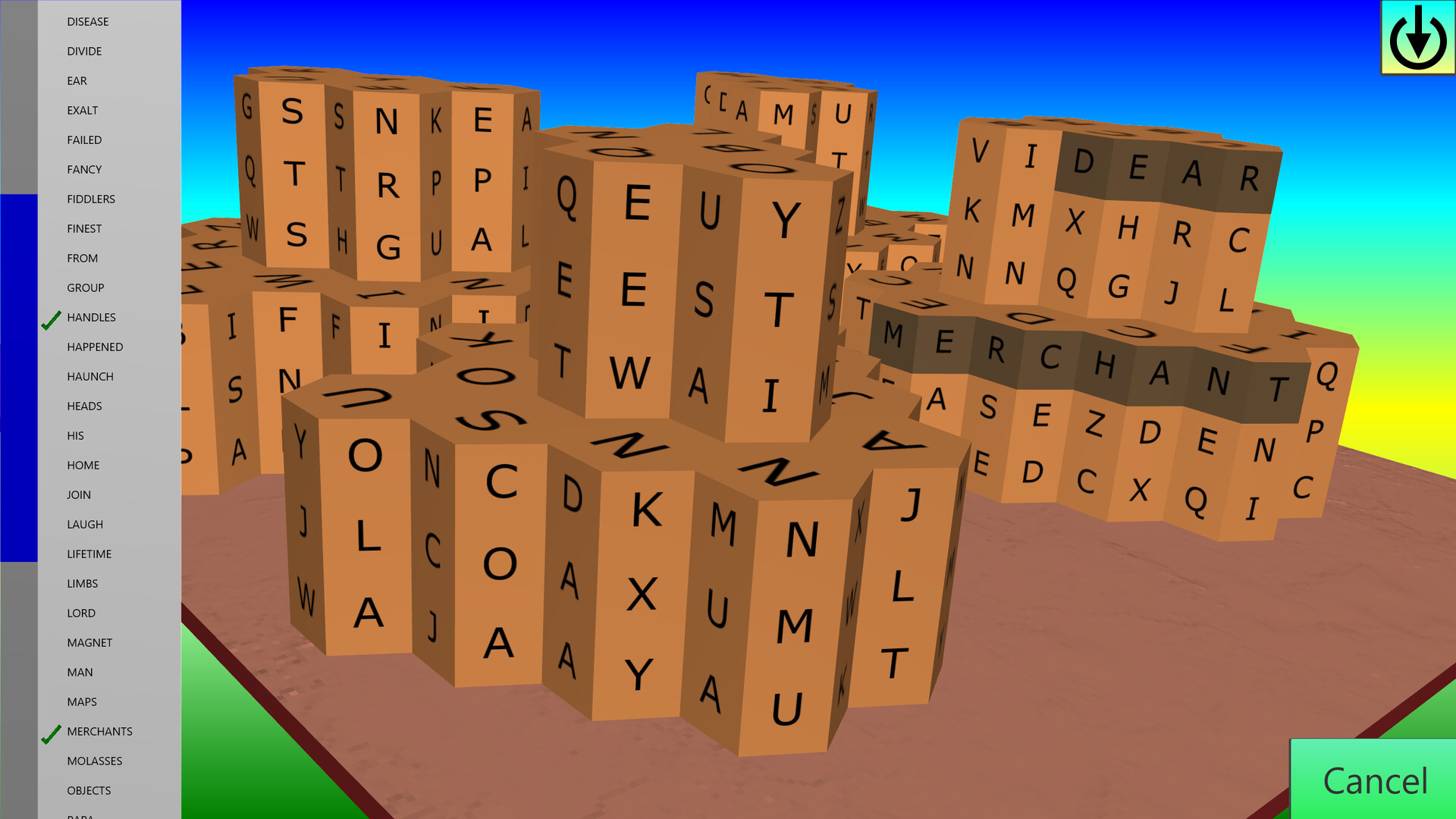 Wordsearch Attack Screenshot 8