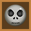 Orange skeleton icon