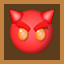 Orange devil icon