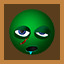 Orange zombie icon