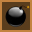 Orange bomb icon