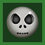 Green skeleton icon
