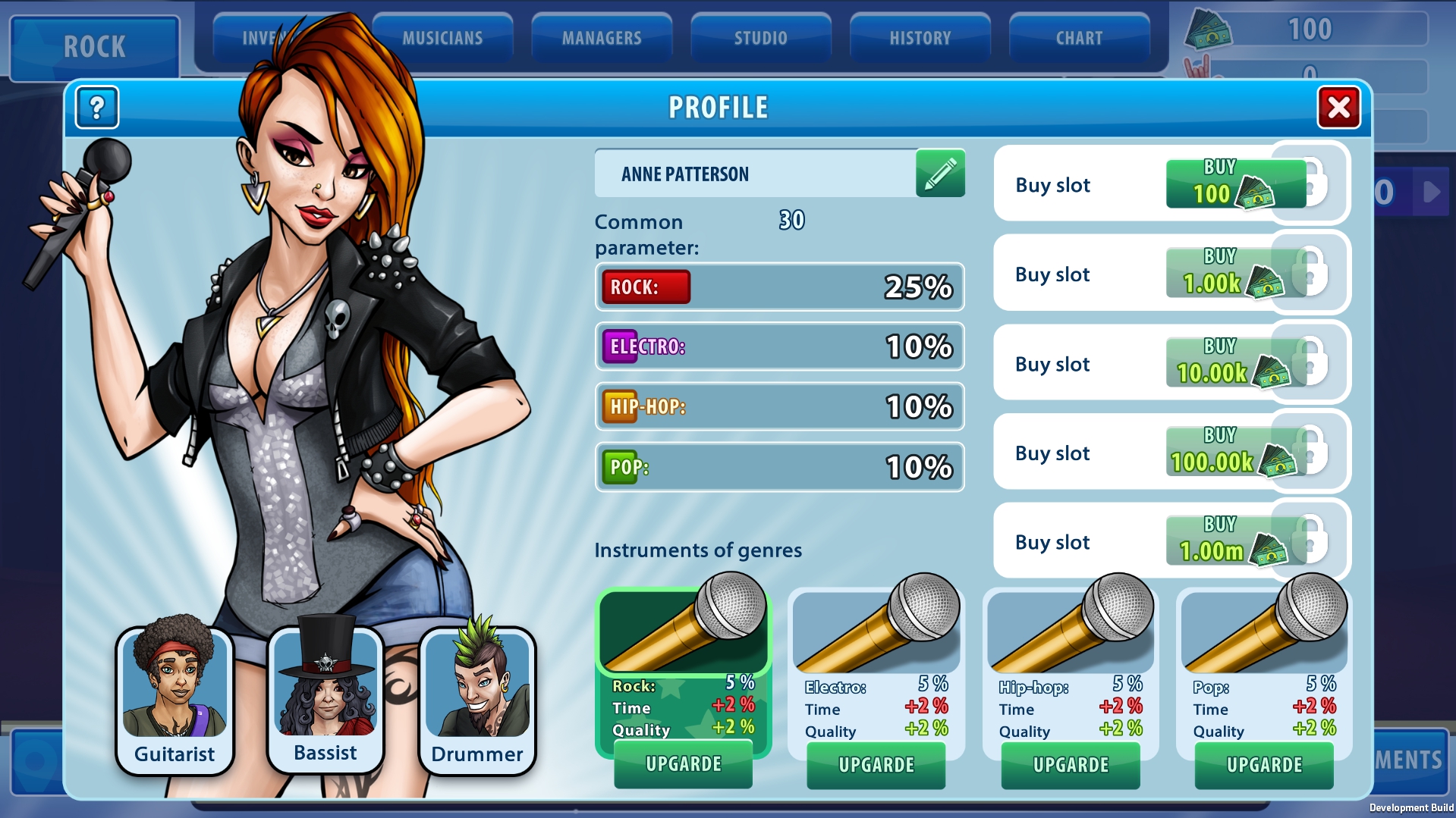 Music Band Manager Screenshot 1