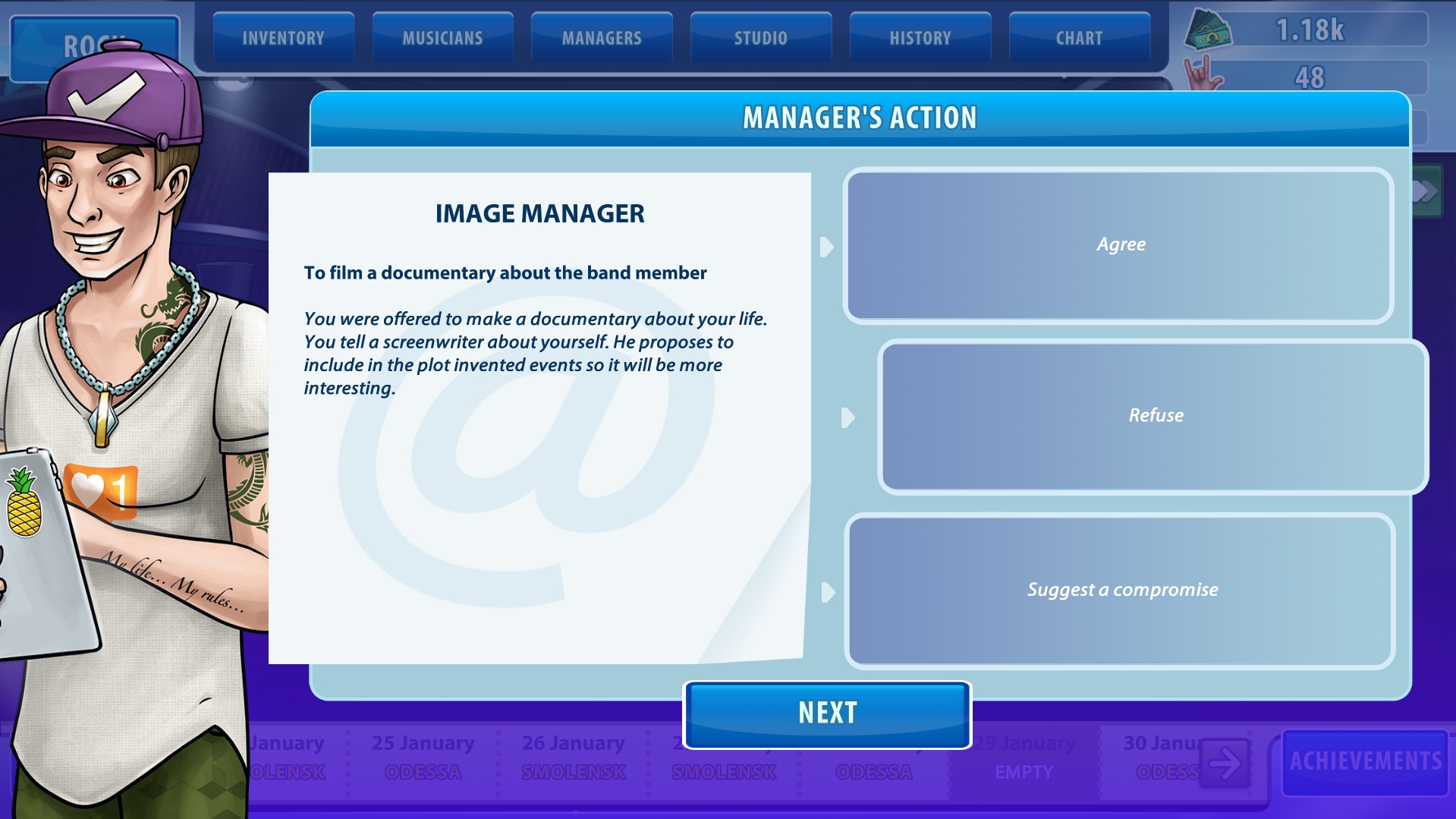 Music Band Manager Screenshot 5