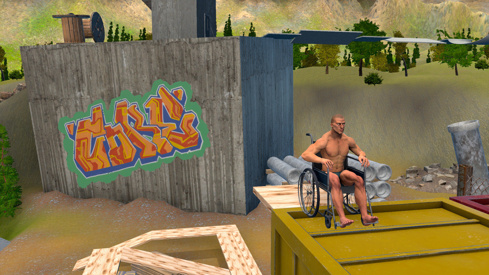 a Difficult game about Wheelchair Screenshot 1