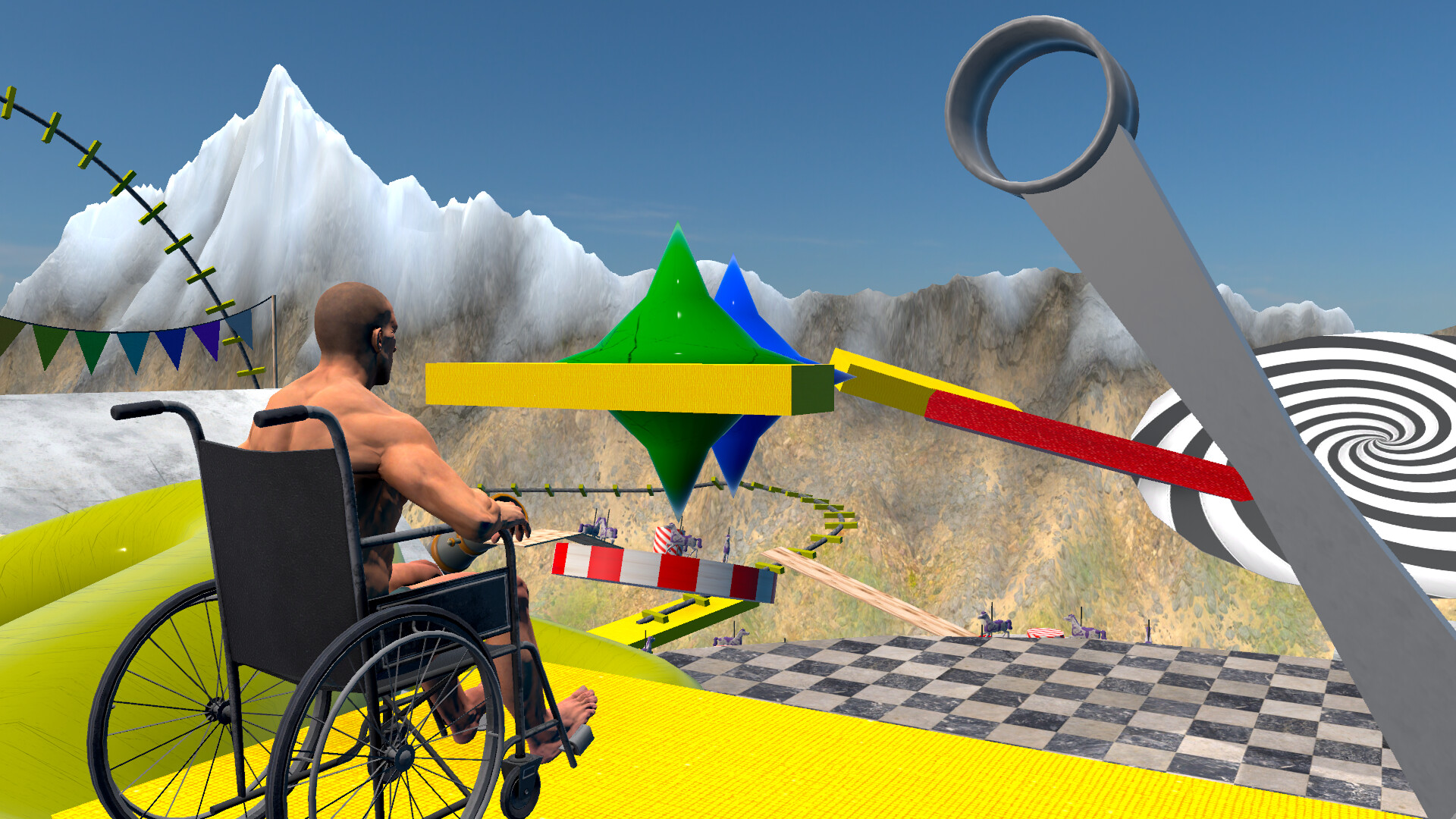 a Difficult game about Wheelchair Screenshot 2