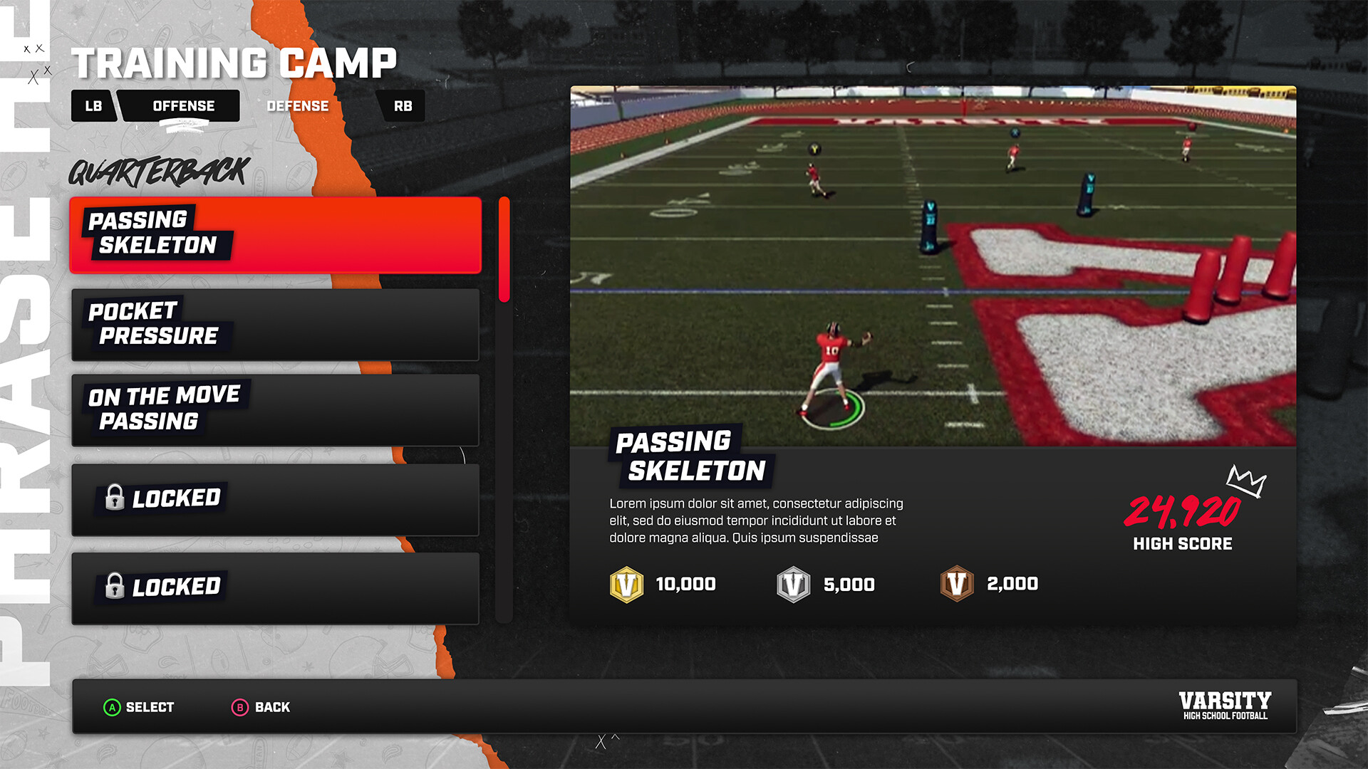Varsity High School Football Screenshot 6
