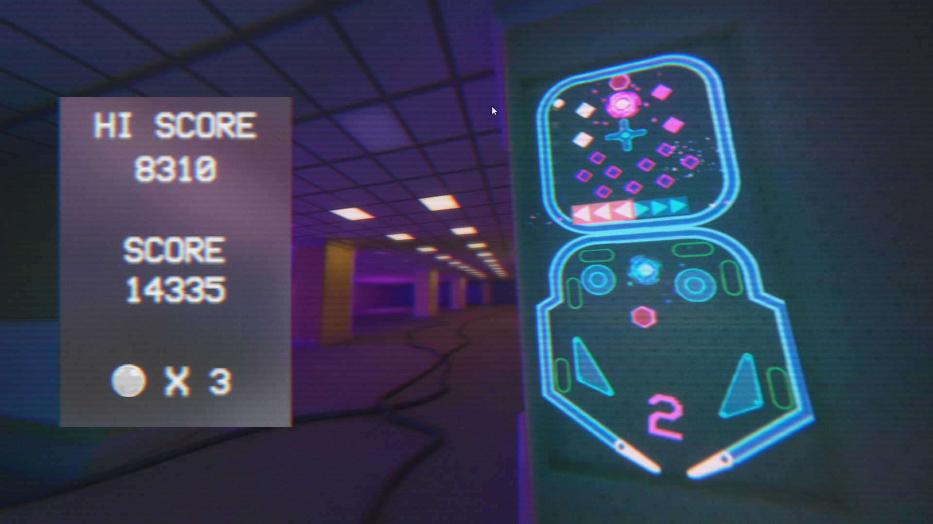Vaporwave Pinball Screenshot 0