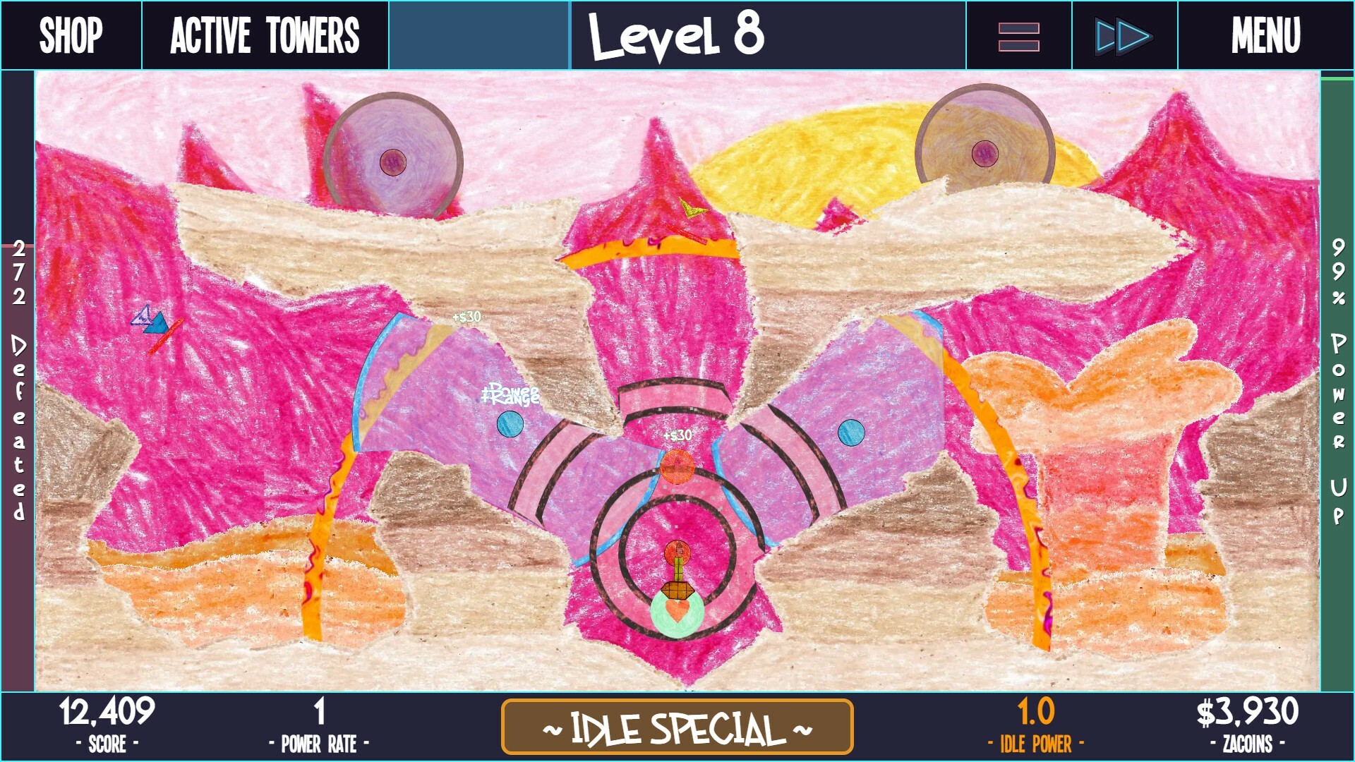 ZaciSa: Idle Defense! Demo Screenshot 0