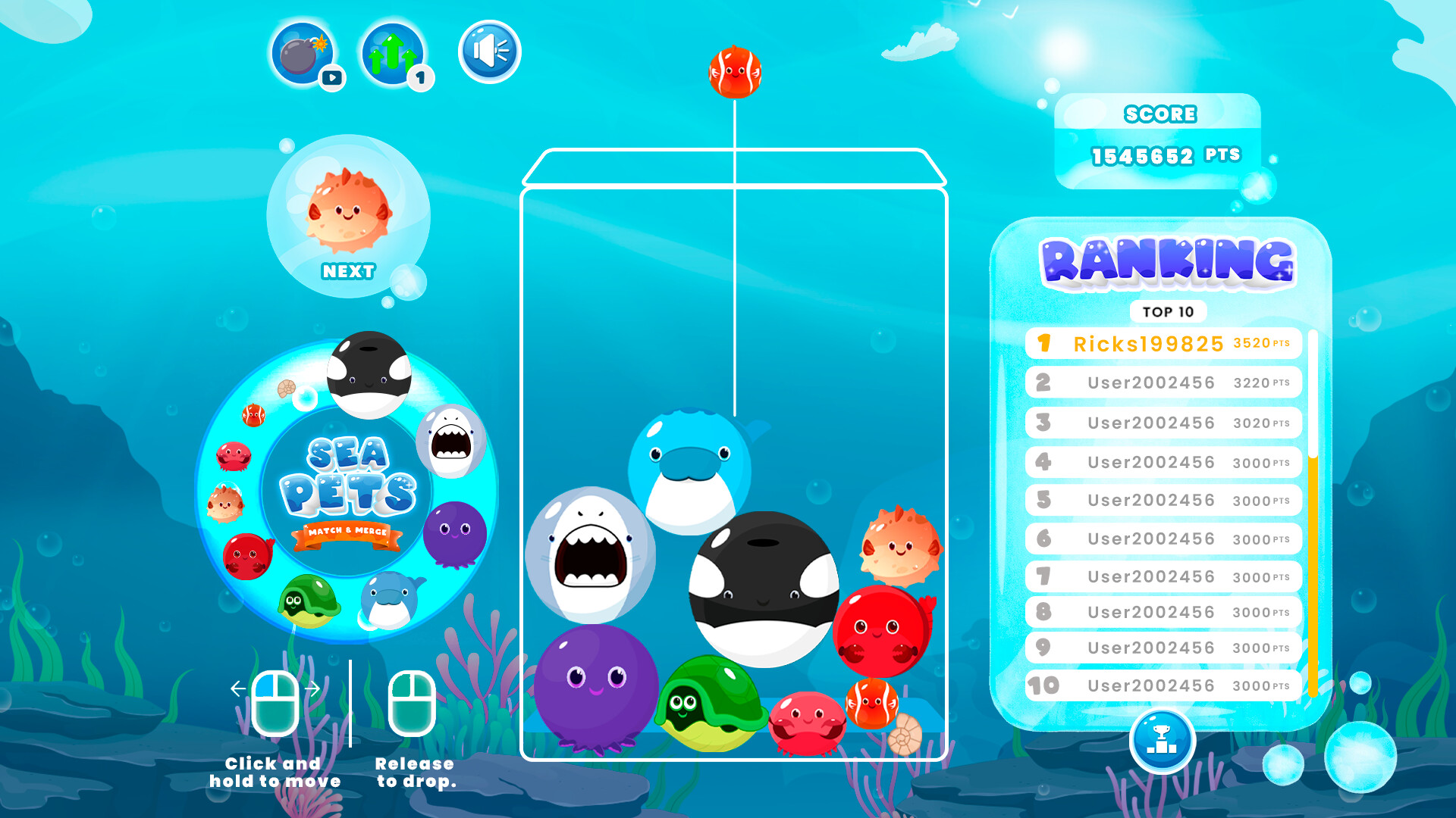 Sea Pets: Match & Merge Screenshot 2