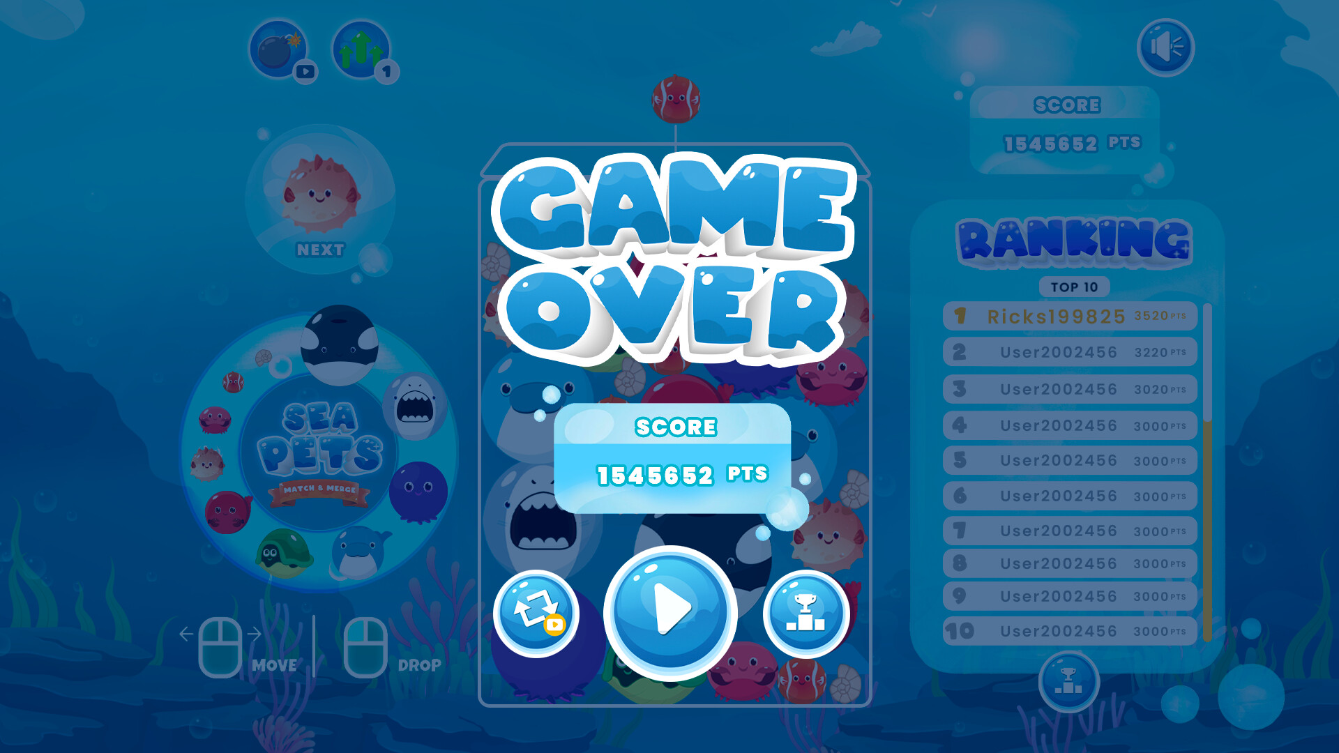 Sea Pets: Match & Merge Screenshot 0