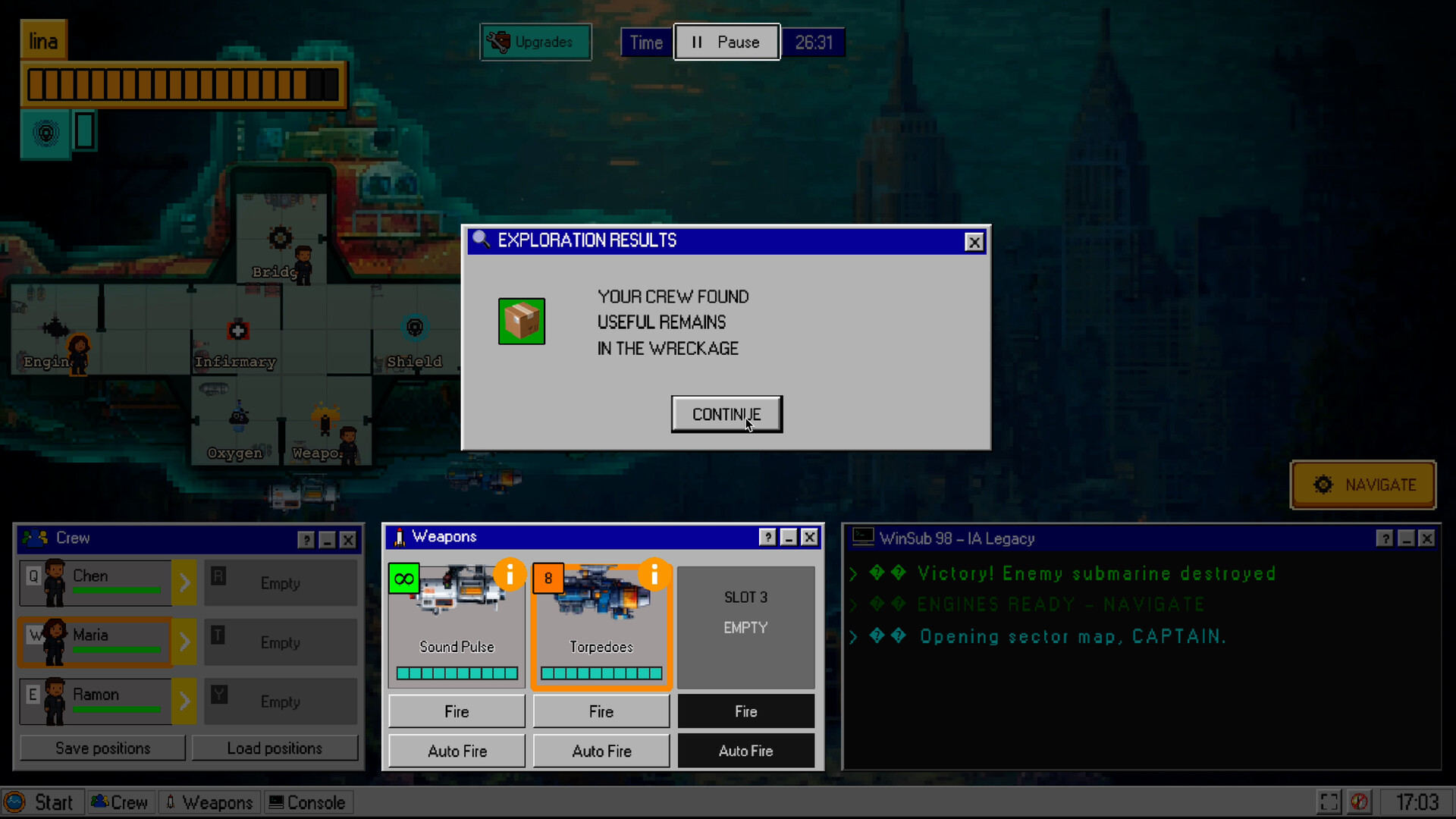 Submarine Homesick Blues Screenshot 2