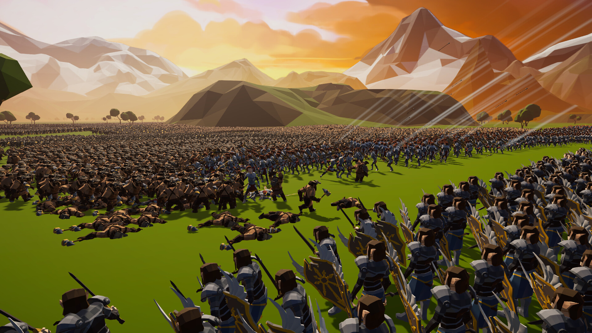 Polygon Fantasy Battle Simulator Screenshot 0