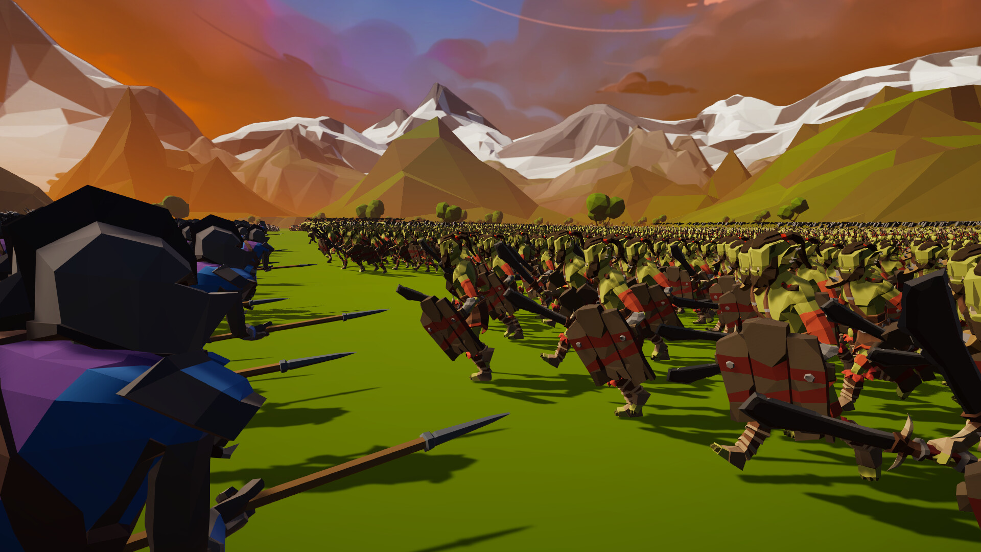 Polygon Fantasy Battle Simulator Screenshot 1
